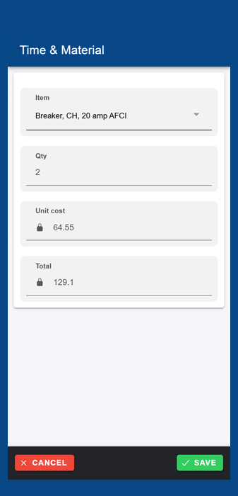 Form being filled out