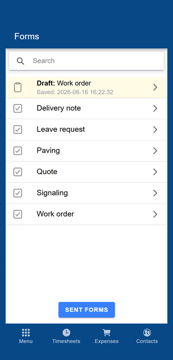 Form list