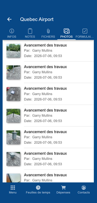 Photos du projet
